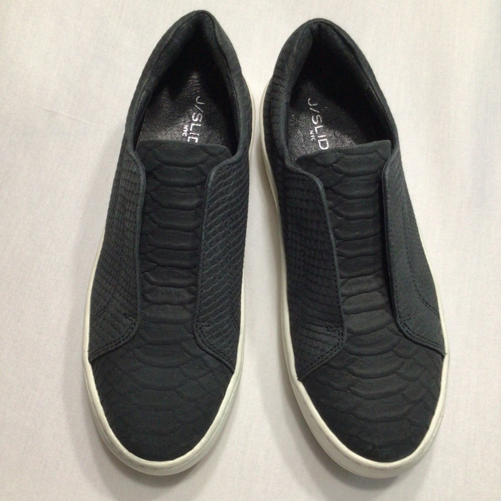 J Slides Snakeskin Platform Sneaker - image 1